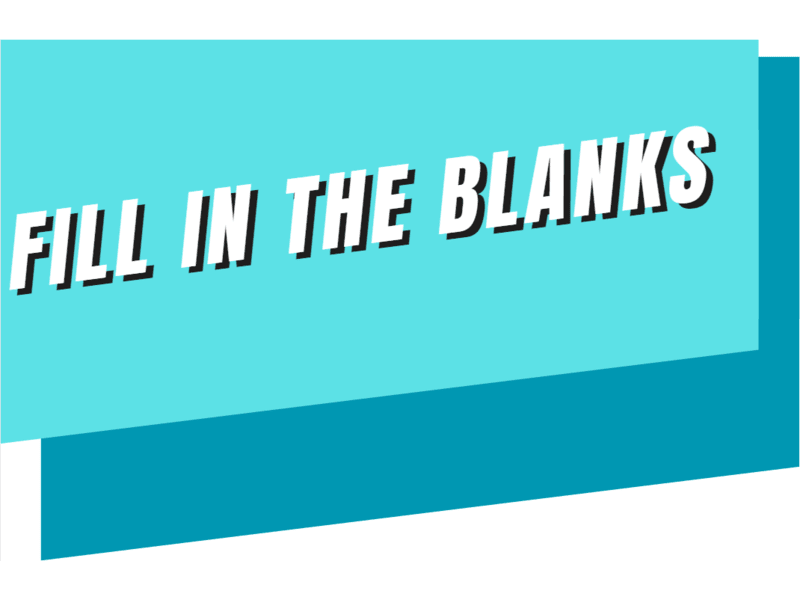 Reading Fill In The Blanks Awesome English