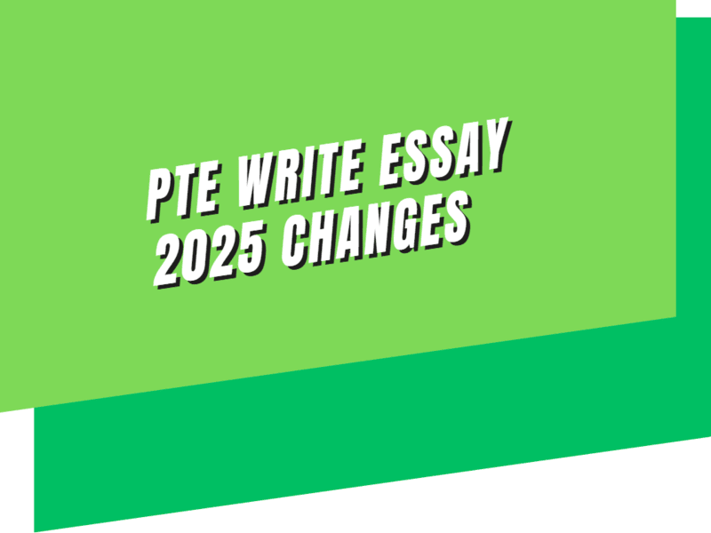 PTE write essay 2025 changes